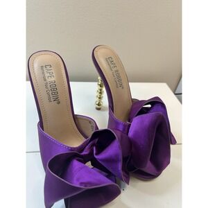 Cape Robbin Salsa Purple Sexy High Heels Open Toe Sculptural‎ Heels size 6